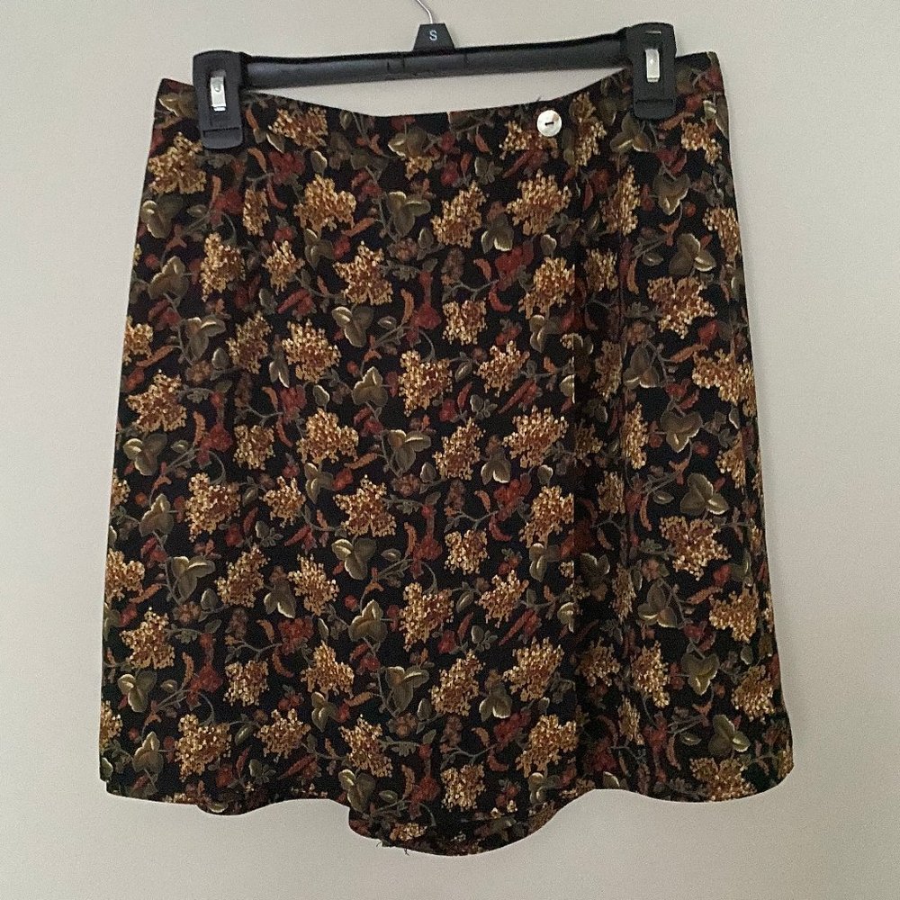 vintage floral skort